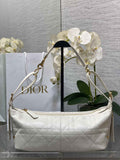 Medium D-Journey Bag in Vintage Smooth Calfskin - M2417 - Latte Flat Macrocannage - Default Title - View 1