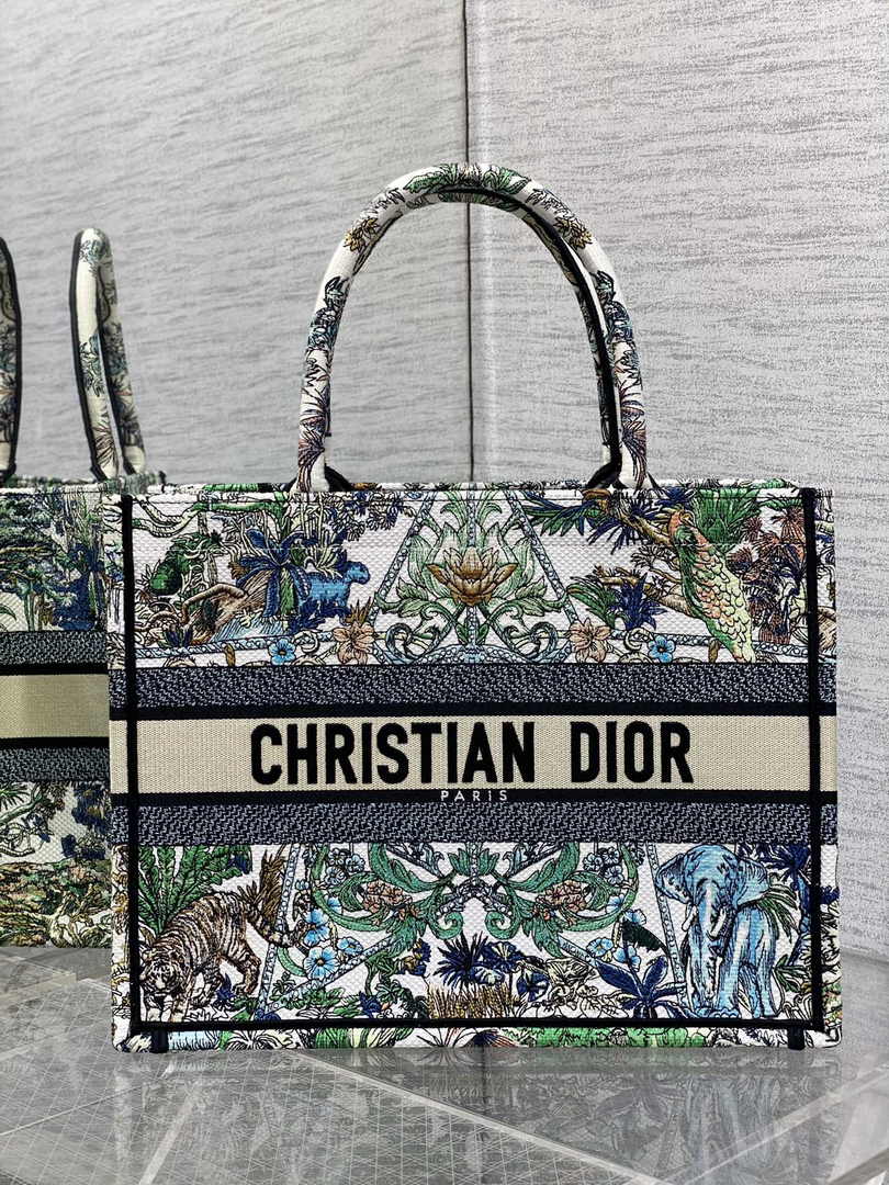 Dior Medium Book Tote M1296 Embroidery A