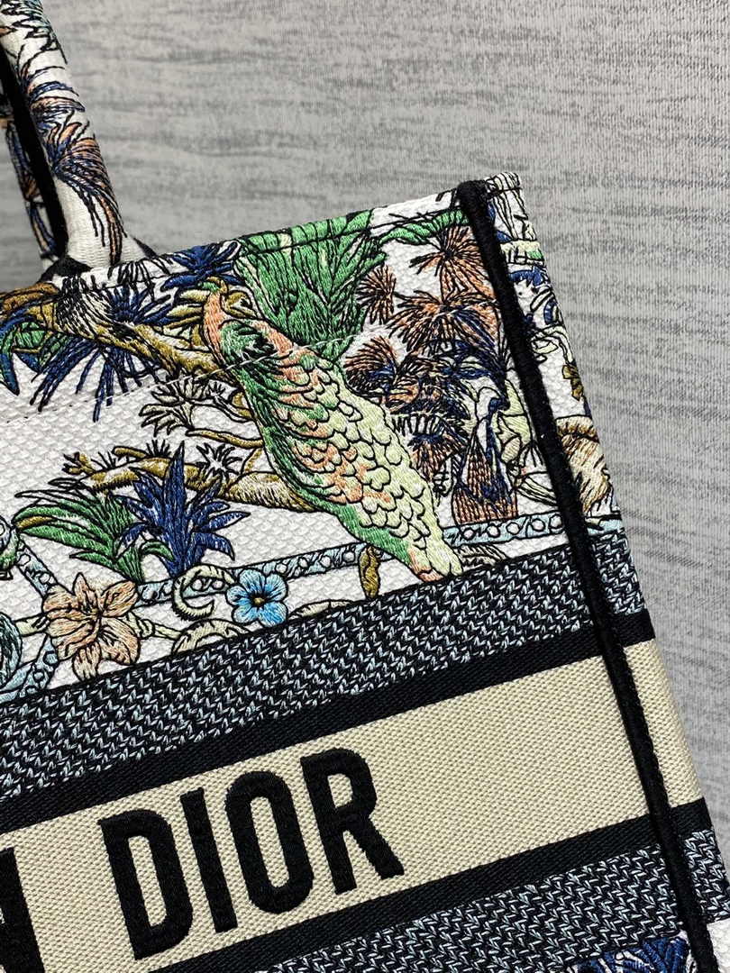 Dior Medium Book Tote M1296 Embroidery A