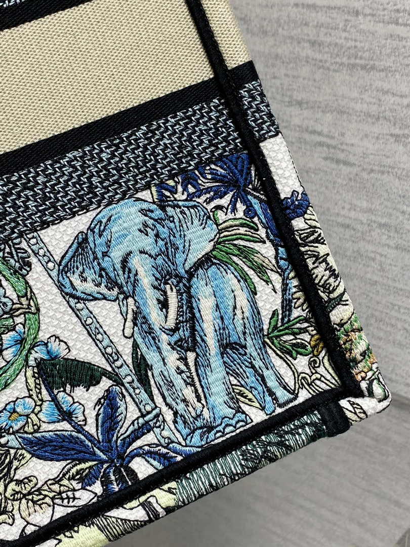 Dior Medium Book Tote M1296 Embroidery A