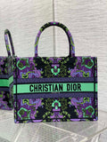 Dior Medium Book Tote M1296 Embroidery B