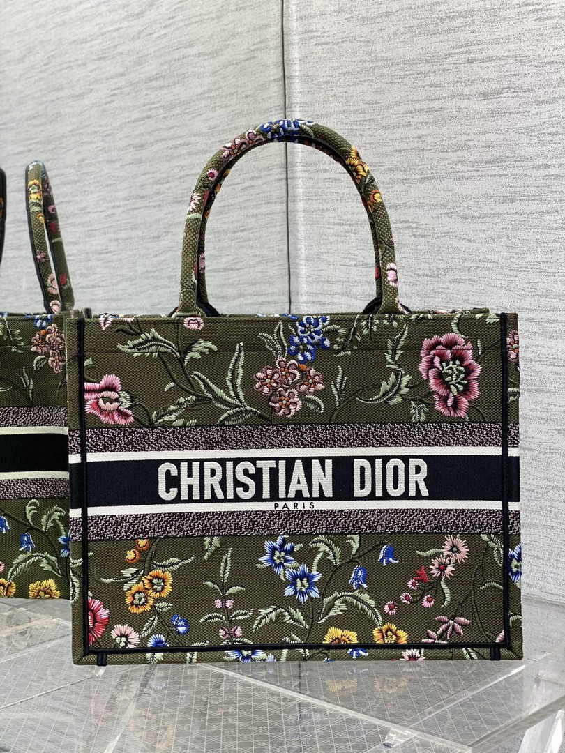 Dior Medium Book Tote M1296 Embroidery C