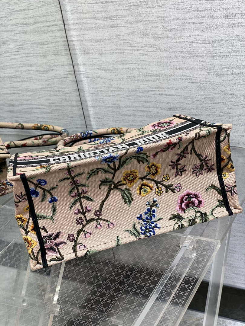 Dior Medium Book Tote M1296 Embroidery D