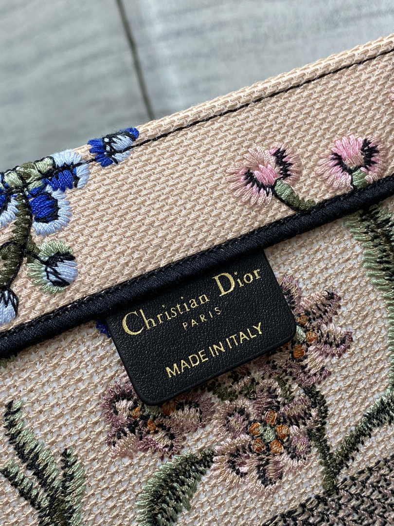 Dior Medium Book Tote M1296 Embroidery D