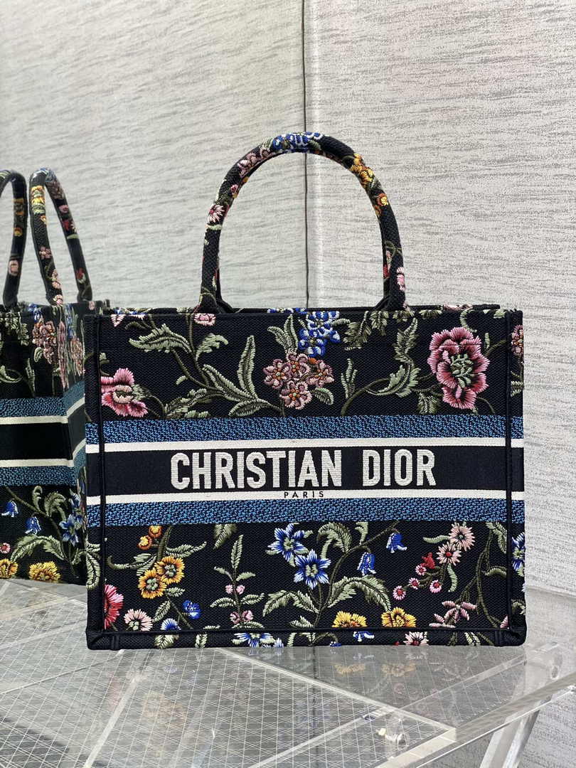 Dior Medium Book Tote M1296 Embroidery E