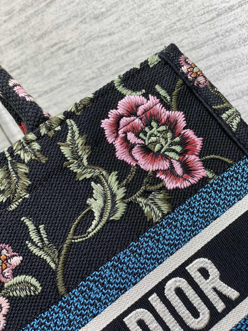 Dior Medium Book Tote M1296 Embroidery E