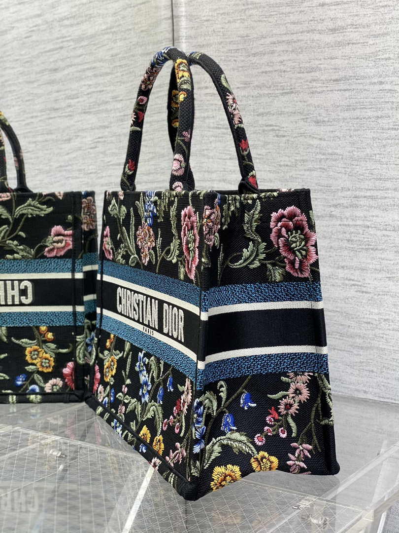 Dior Medium Book Tote M1296 Embroidery E