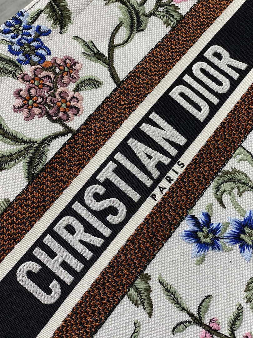 Dior Medium Book Tote M1296 Embroidery F