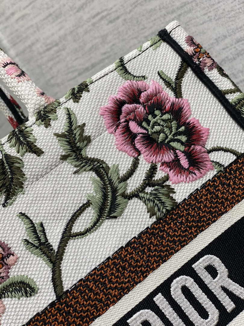 Dior Medium Book Tote M1296 Embroidery F