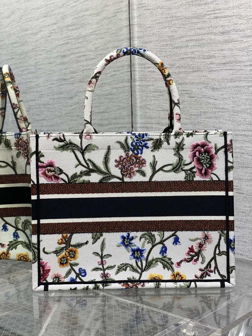 Dior Medium Book Tote M1296 Embroidery F