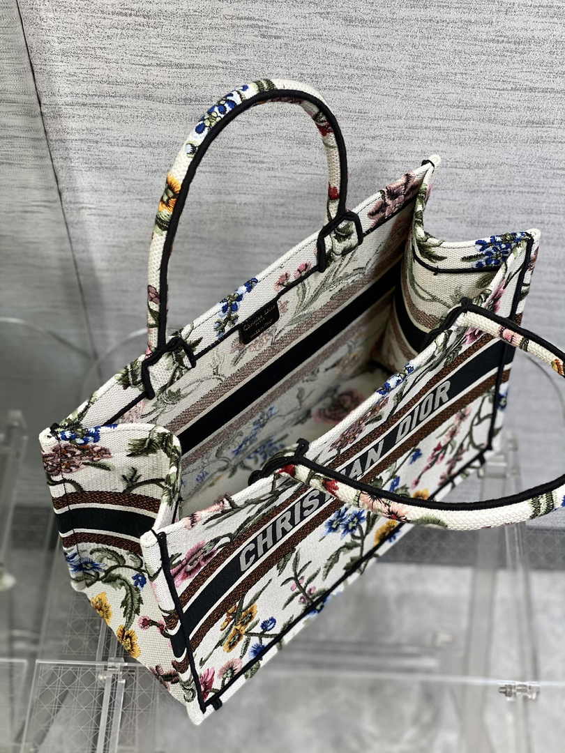 Dior Medium Book Tote M1296 Embroidery F