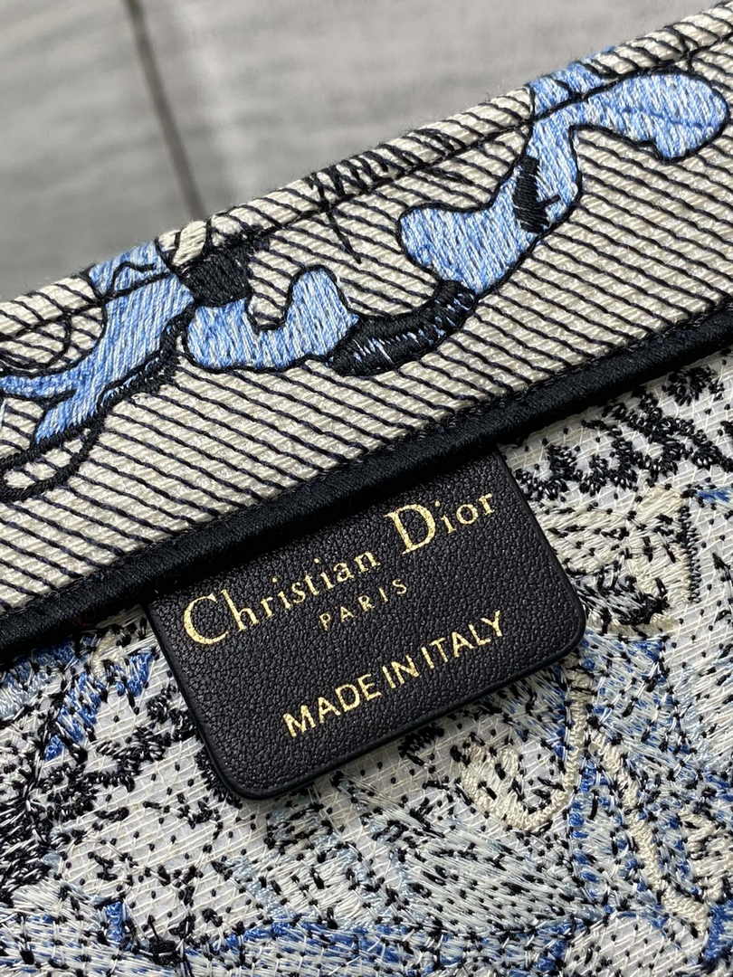 Dior Medium Book Tote M1296 Embroidery H
