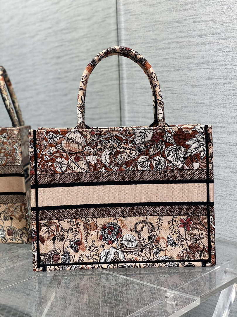 Dior Medium Book Tote M1296 Embroidery G