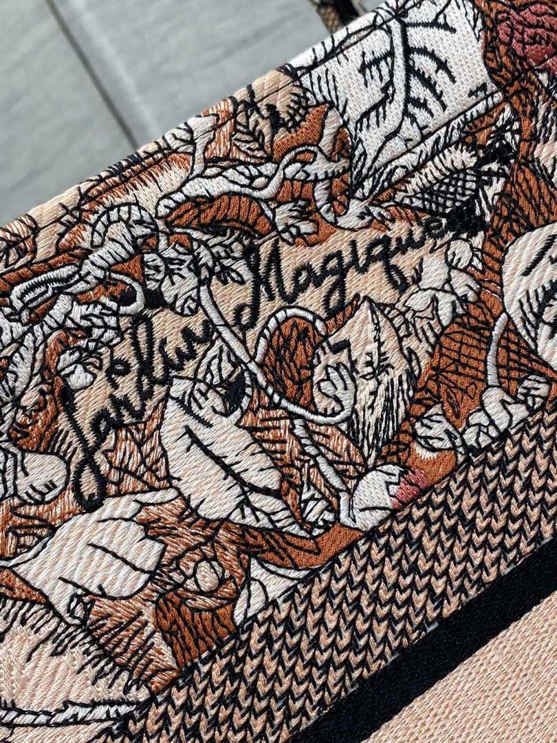 Dior Medium Book Tote M1296 Embroidery G