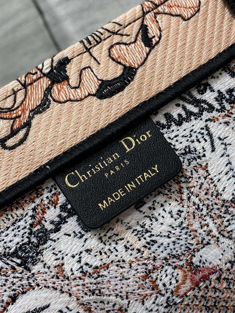 Dior Medium Book Tote M1296 Embroidery G