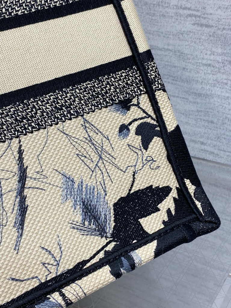 Medium Dior Book Tote M1296 Apricot Peony Embroidery - Default Title - View 8