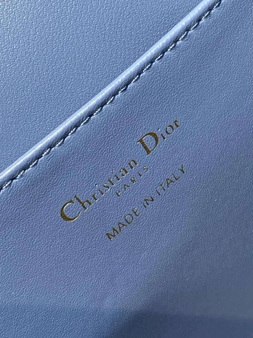 Medium Dior Caro Backpack M6301 Blue Macrocannage Lambskin - Default Title - View 10