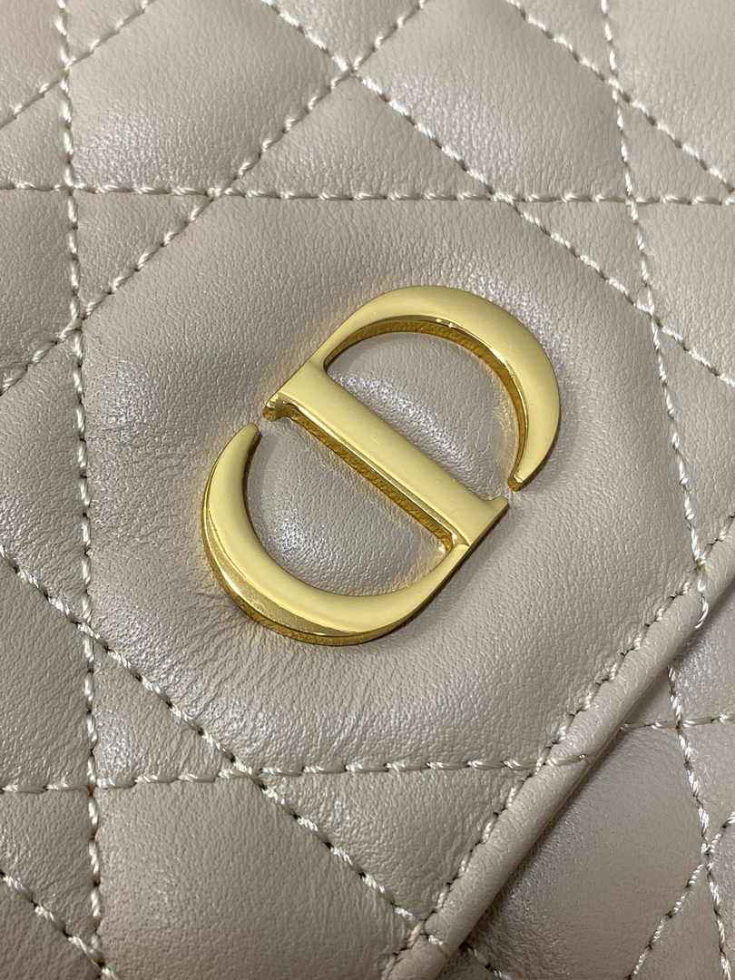 Medium Dior Caro Backpack M6301 Powder Beige Macrocannage Lambskin - Default Title - View 3