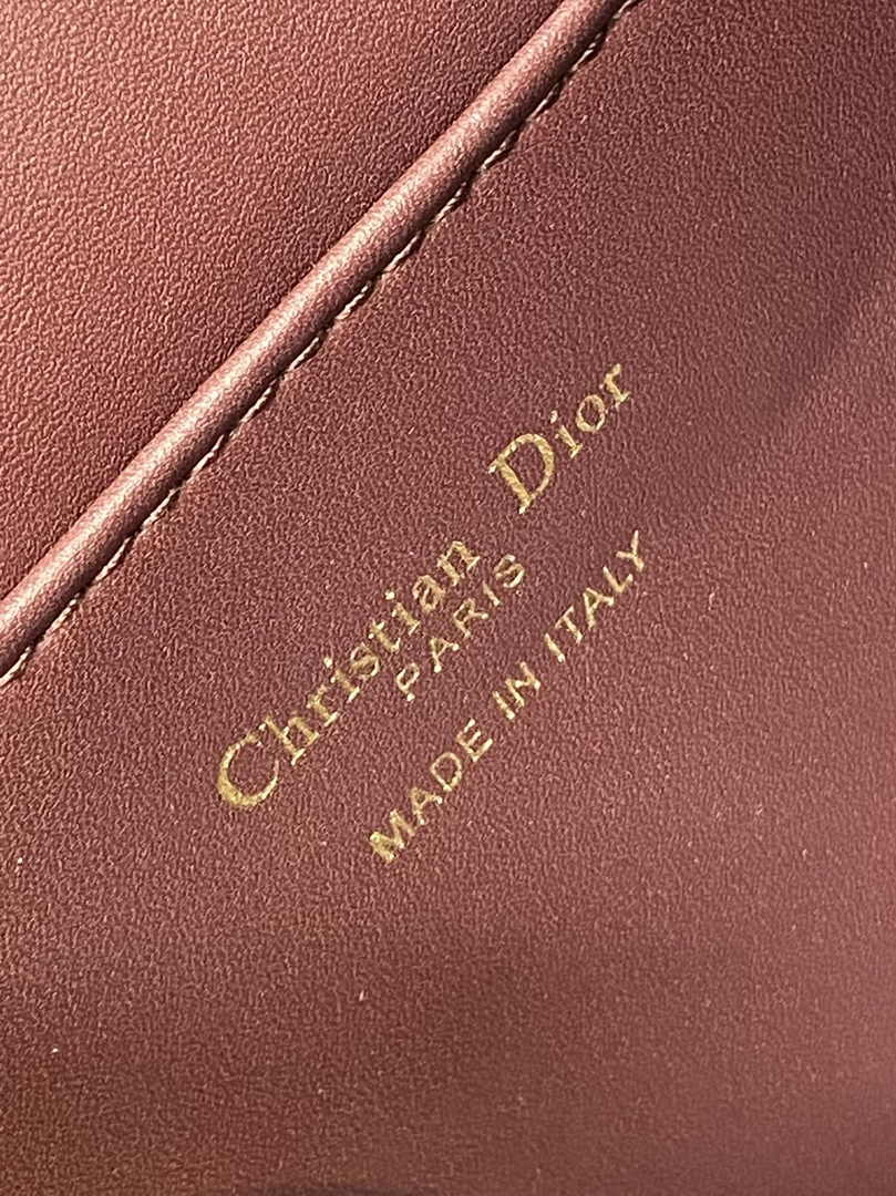 Medium Dior Caro Backpack M6301 Wine Red Macrocannage Lambskin - Default Title - View 10