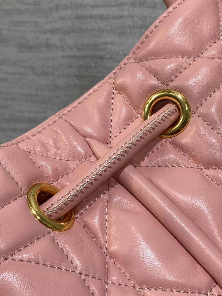 Medium Dior Nolita Bag M2312 Pink Macrocannage Lambskin - Default Title - View 6