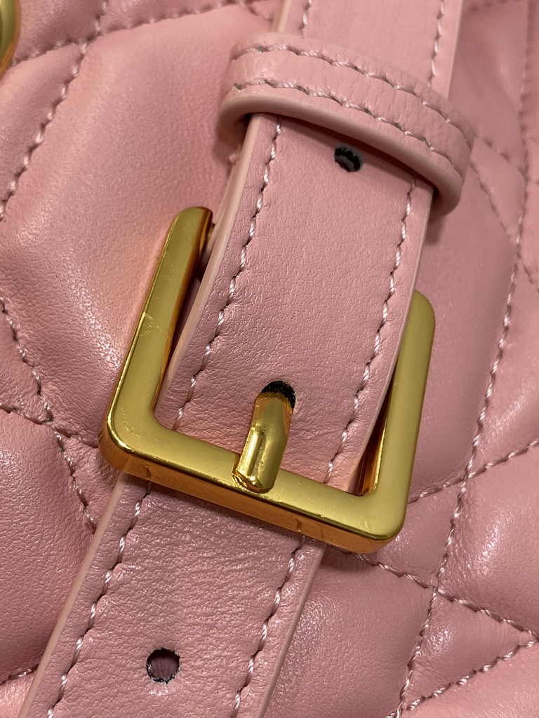 Medium Dior Nolita Bag M2312 Pink Macrocannage Lambskin - Default Title - View 8