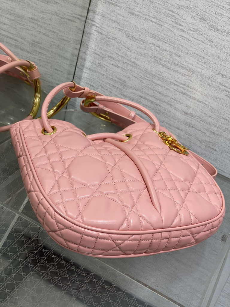 Medium Dior Nolita Bag M2312 Pink Macrocannage Lambskin - Default Title - View 3