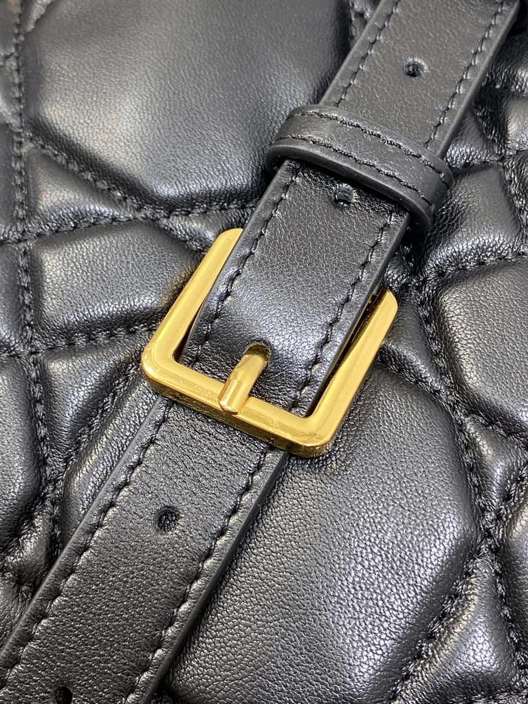 Medium Dior Nolita Bag M2312 Black Macrocannage Lambskin - Default Title - View 7