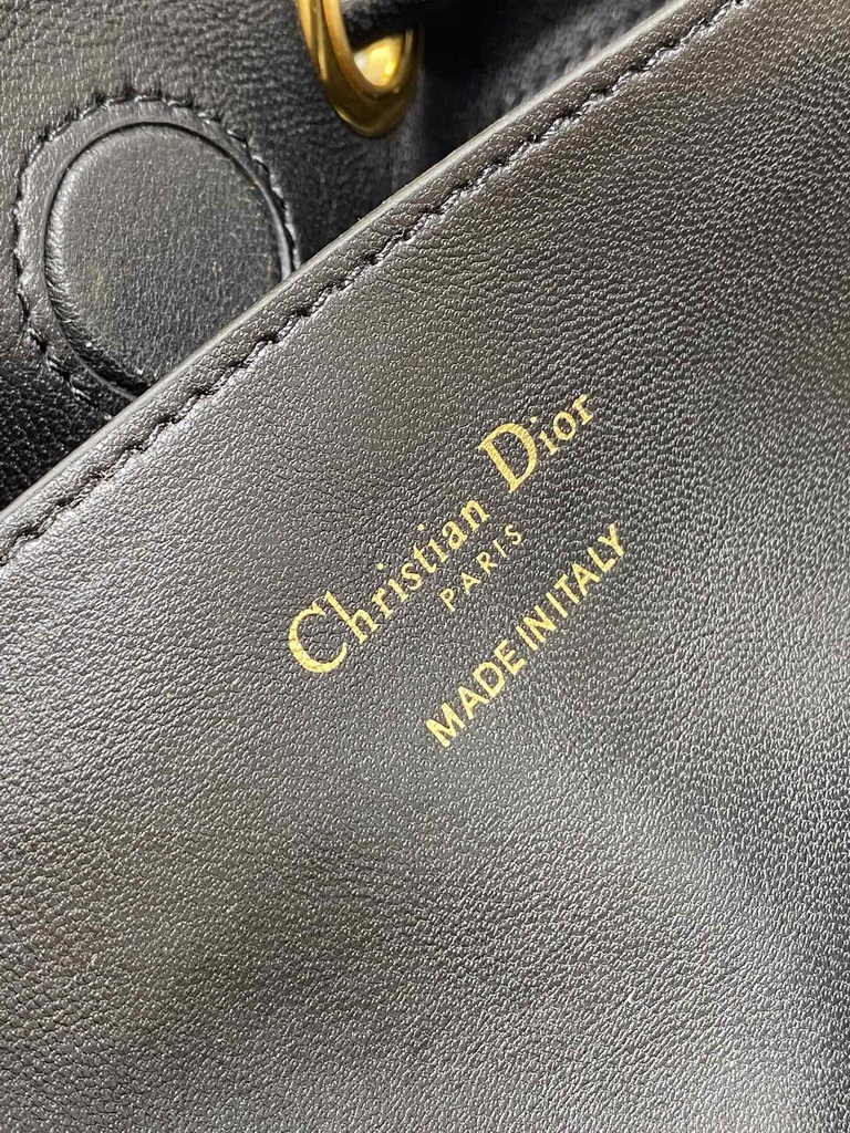 Medium Dior Nolita Bag M2312 Black Macrocannage Lambskin - Default Title - View 9