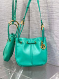 Medium Dior Nolita Bag M2312 Green Macrocannage Lambskin - Default Title - View 1