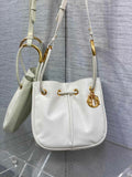 Medium Dior Nolita Bag M2312 White Lambskin - Default Title - View 1