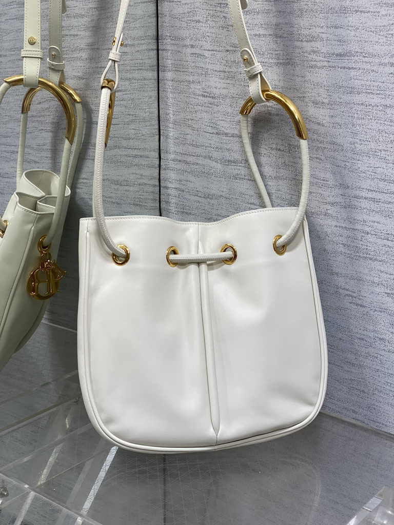 Medium Dior Nolita Bag M2312 White Lambskin - Default Title - View 2