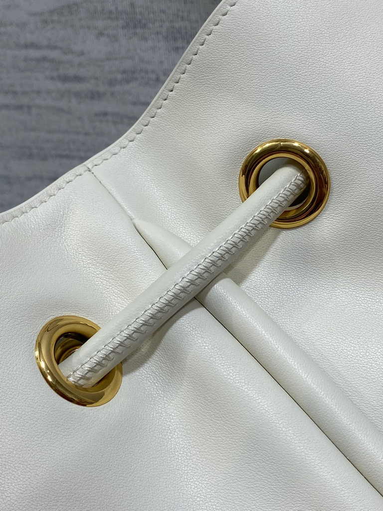 Medium Dior Nolita Bag M2312 White Lambskin - Default Title - View 4