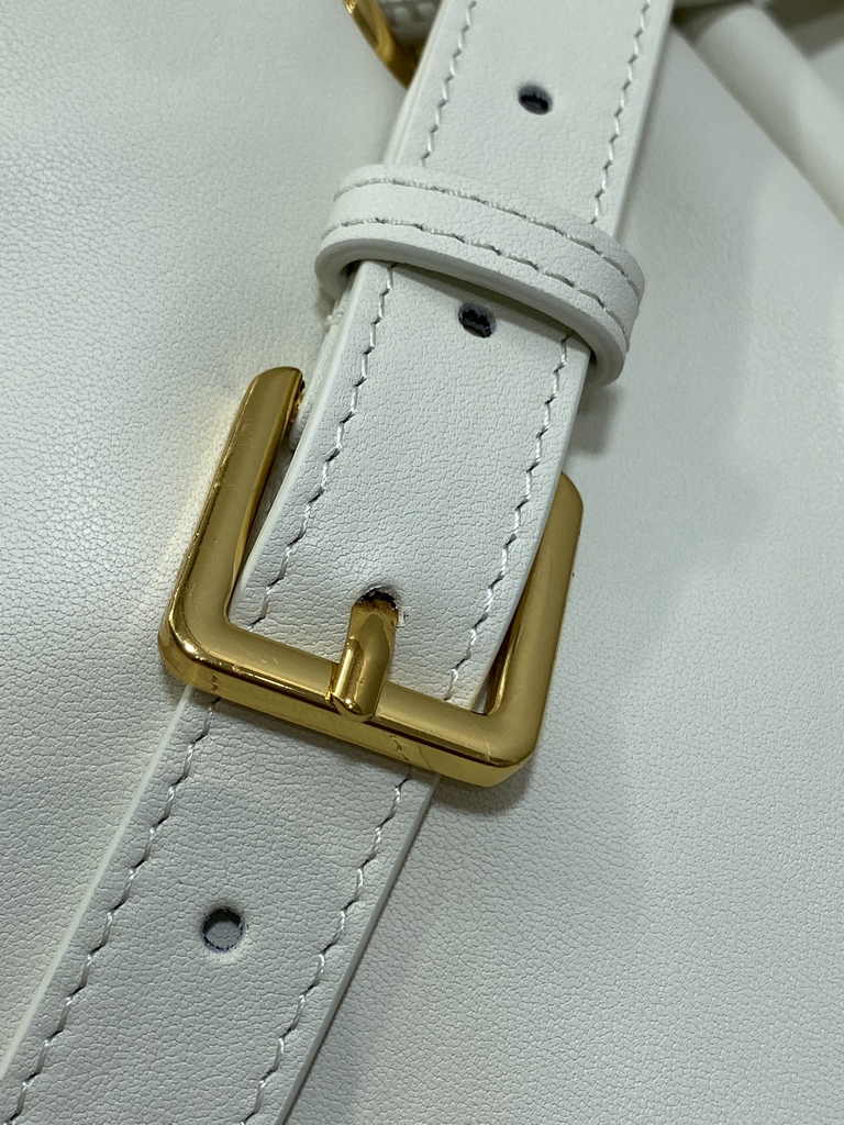 Medium Dior Nolita Bag M2312 White Lambskin - Default Title - View 5