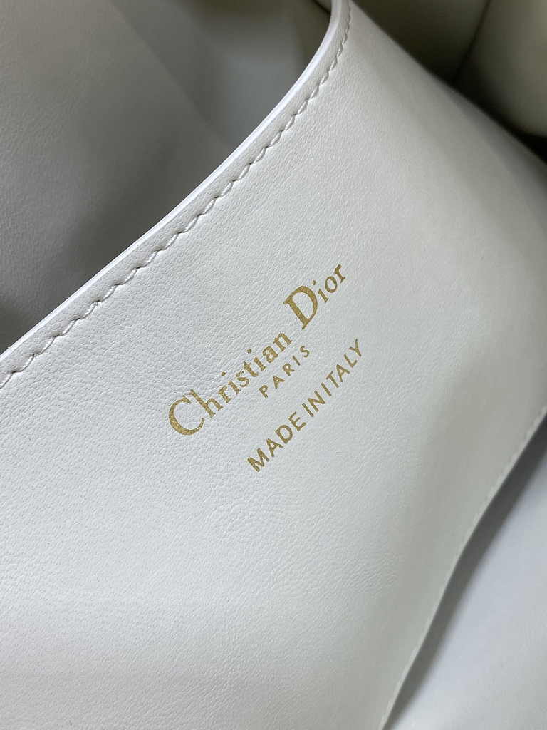 Medium Dior Nolita Bag M2312 White Lambskin - Default Title - View 9