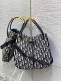 Medium Dior Nolita Bag M2312 Blue Dior Oblique Jacquard - Default Title - View 1