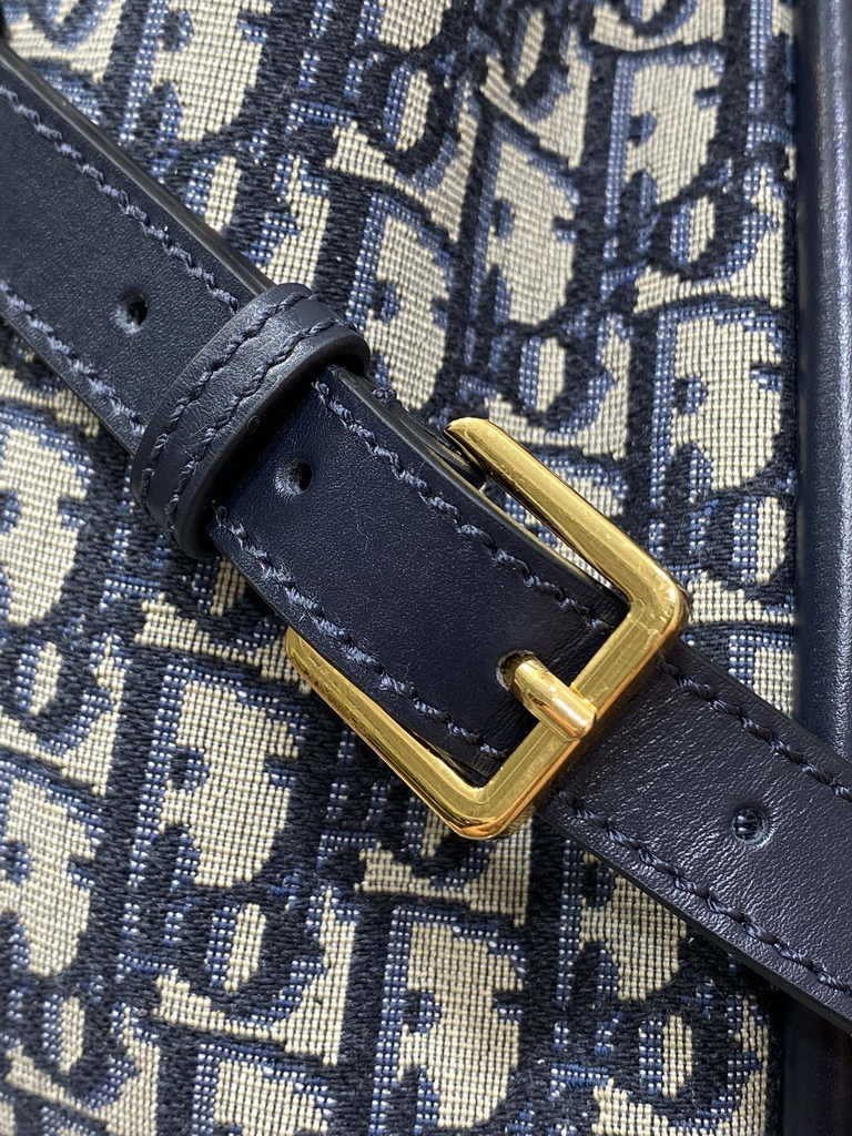 Medium Dior Nolita Bag M2312 Blue Dior Oblique Jacquard - Default Title - View 7