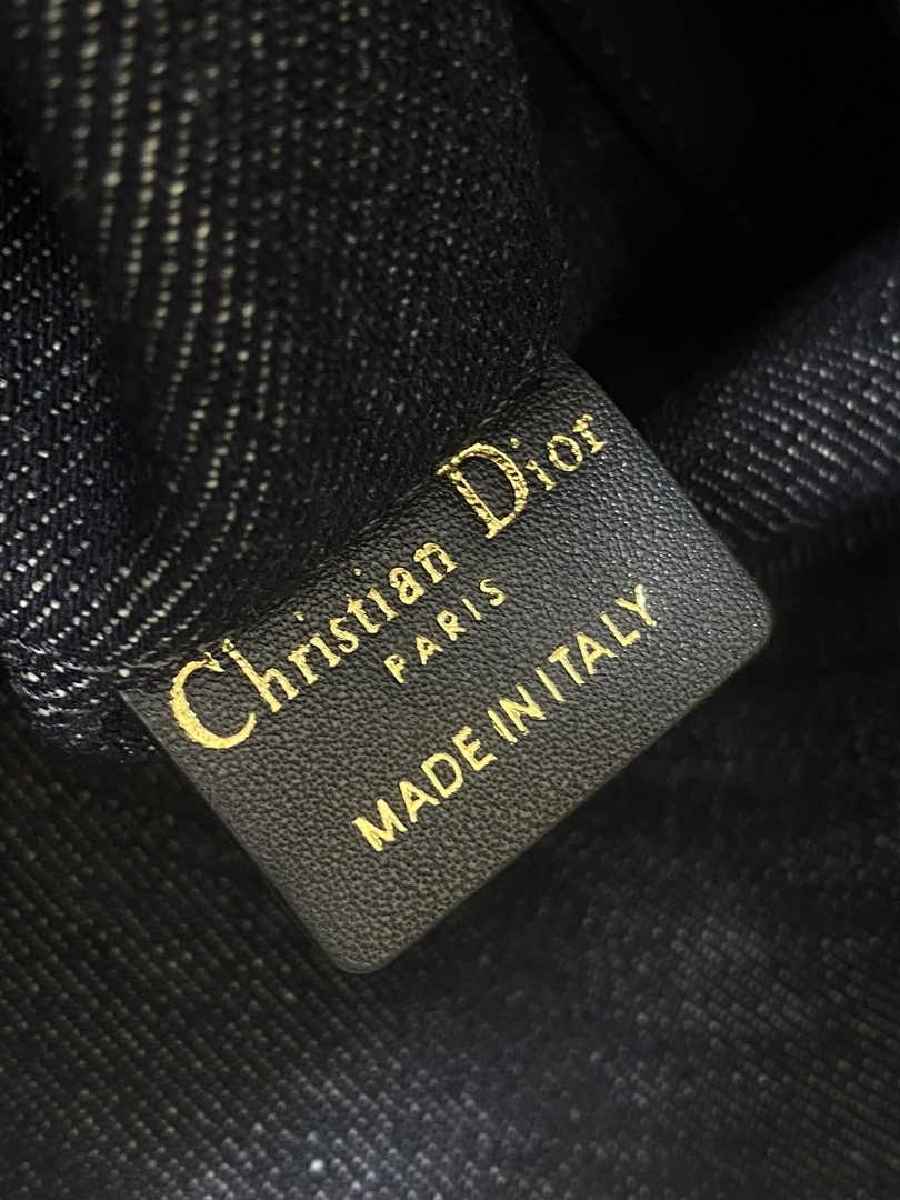 Medium Dior Toujours Bag M2821 Blue Graphic Cannage Denim - Default Title - View 10