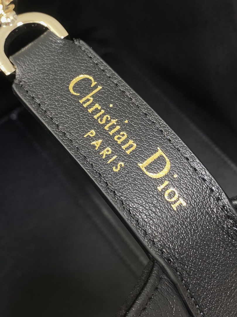 Medium Dior Toujours Bag M2821 Black Graphic Cannage Calfskin - Default Title - View 8