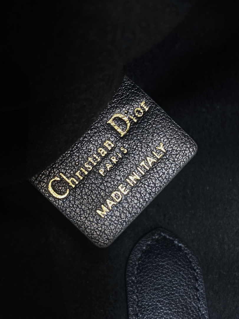 Medium Dior Toujours Bag M2821 Black Graphic Cannage Calfskin - Default Title - View 10