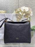 Medium Diorly Bag – Black Flat Cannage Calfskin M1412