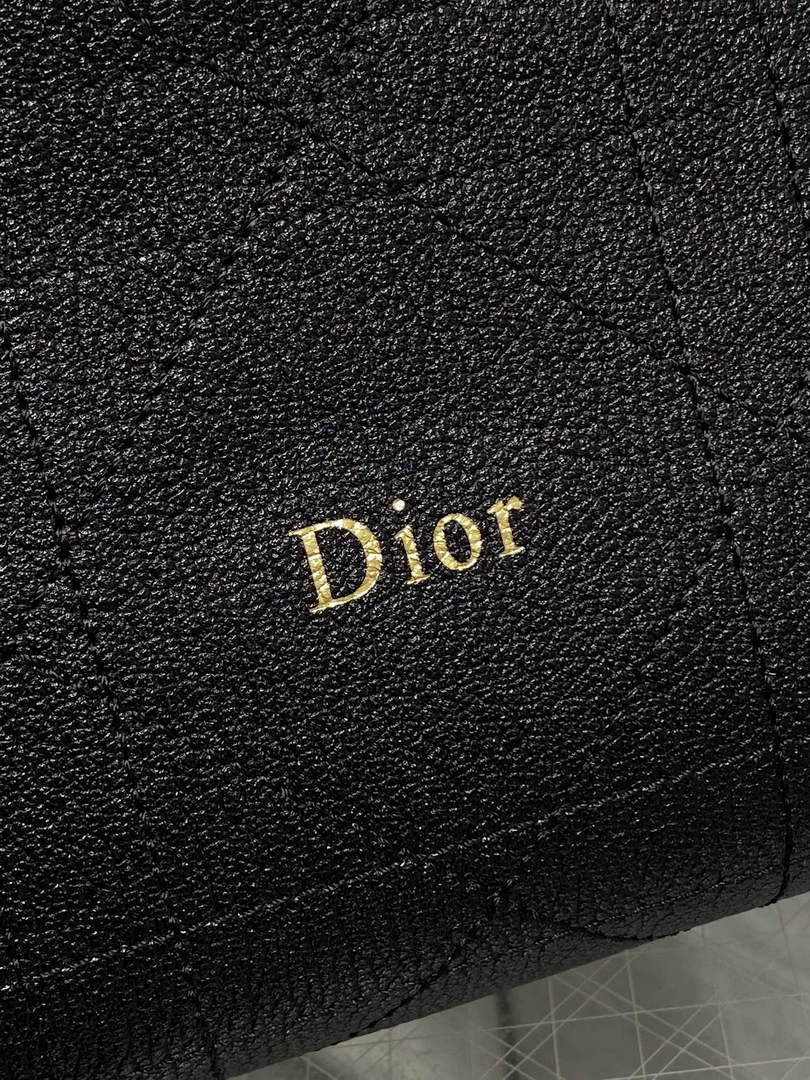 Medium Diorly Bag – Black Flat Cannage Calfskin M1412