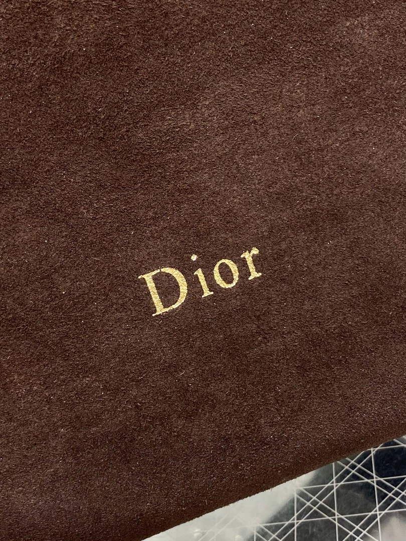 Medium Diorly Bag – Chocolate Suede Calfskin M1412
