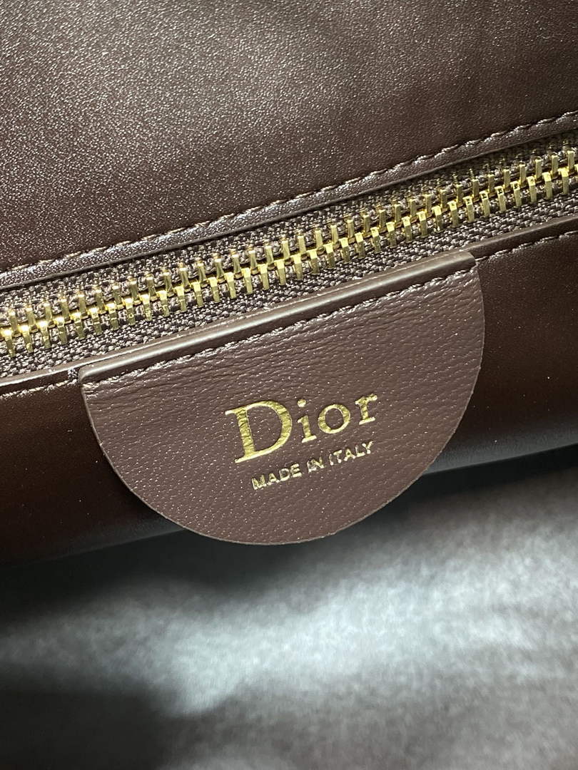 Medium Diorly Bag – Chocolate Suede Calfskin M1412