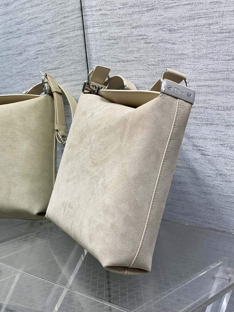 Medium Diorly Bag – Sabbia Suede Calfskin M1412