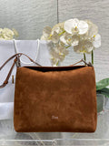 Medium Diorly Bag – Golden Saddle Suede Calfskin M1412