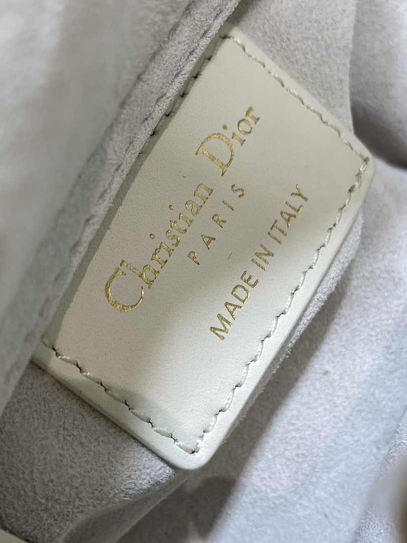 Micro Lady Dior Bag S0856 White Lambskin M54 - Default Title - View 19