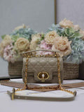 Mini Dior Jolie Top Handle Bag M9272 Gray Calfskin - Default Title - View 1