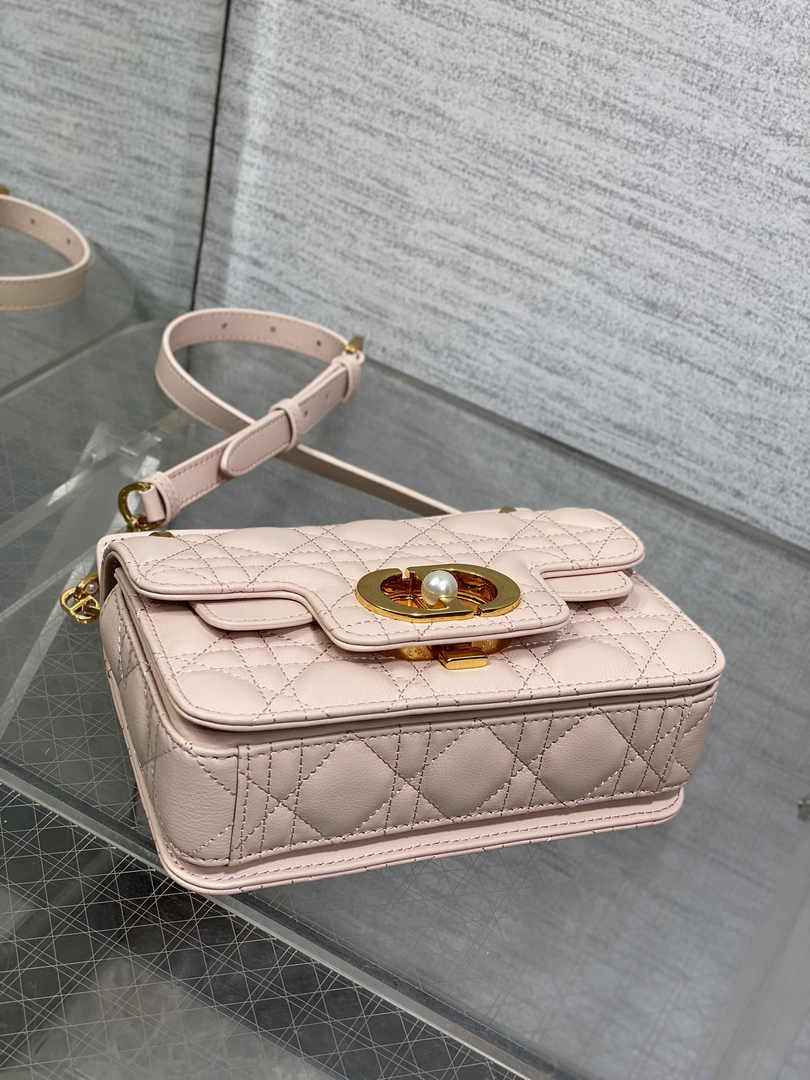 Mini Dior Jolie Top Handle Bag M9272 Pink Calfskin - Default Title - View 5
