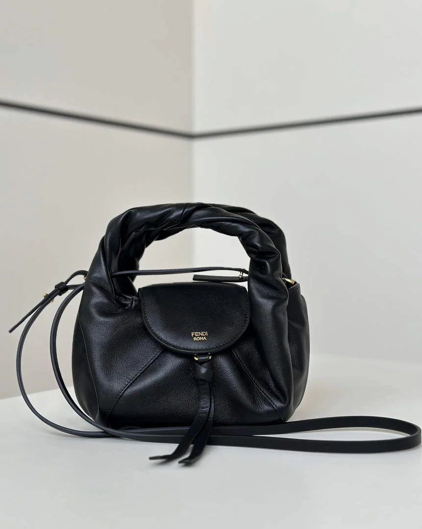 Mini Fendi Spy Bag, 8BS110 black calfskin - Default Title - View 2