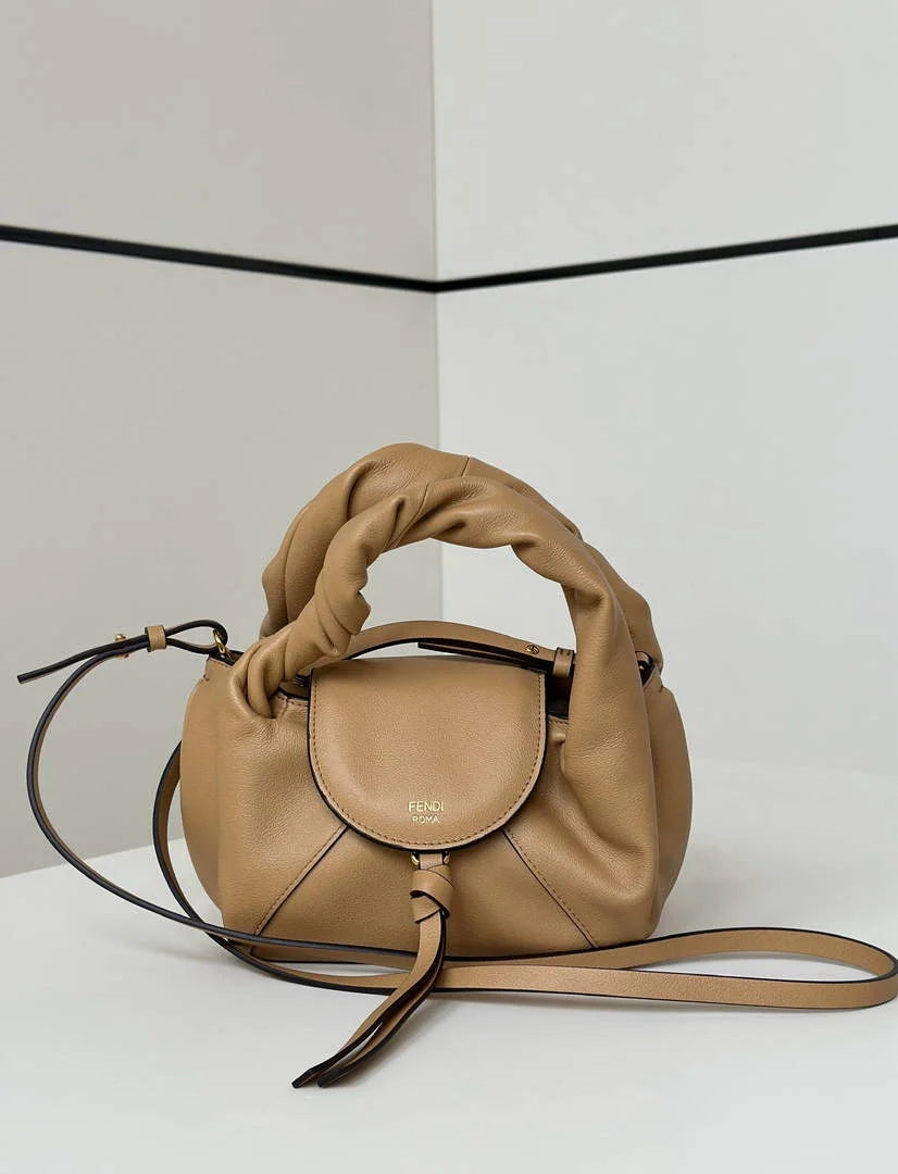 Mini Fendi Spy Bag, 8BS110 apricot calfskin - Default Title - View 2